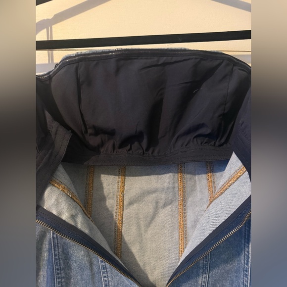 Alice + Olivia Palmer Denim Mini Dress in Rocky Blues - Picture 7 of 11